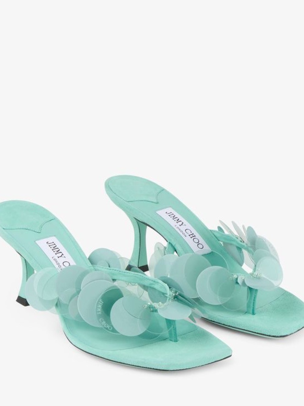 Jimmy Choo Freja 70 embellished suede thong sandals